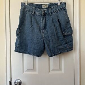 Casual Denim Cargo Shorts